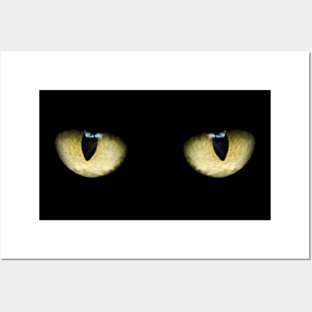 Creepy Cat Eyes Wall Art by Flippin' Sweet Gear